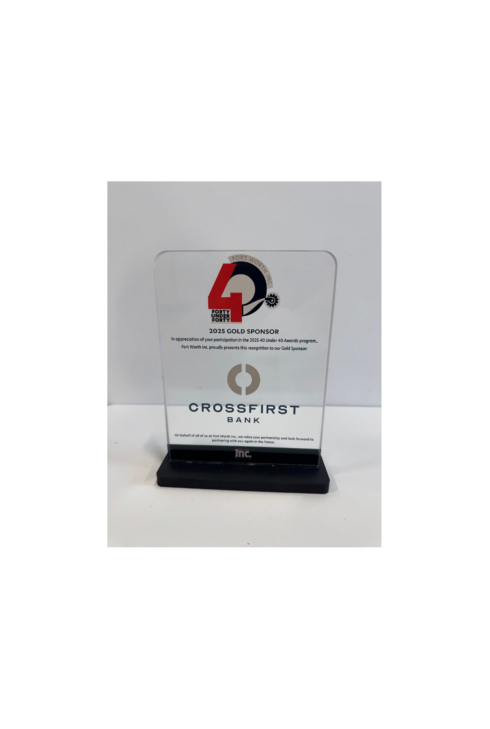 Acrylic Award With Base